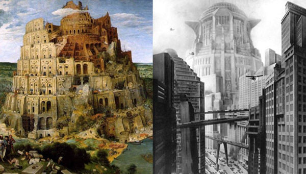 Fritz Lang's Metropolis was influenced by Pieter Bruegel's renowned painting, 'The Tower of Babel'