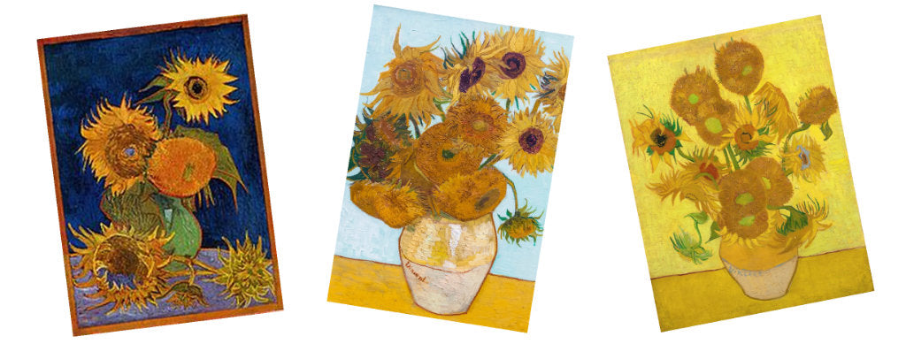 sunflower paintings by Van Gogh