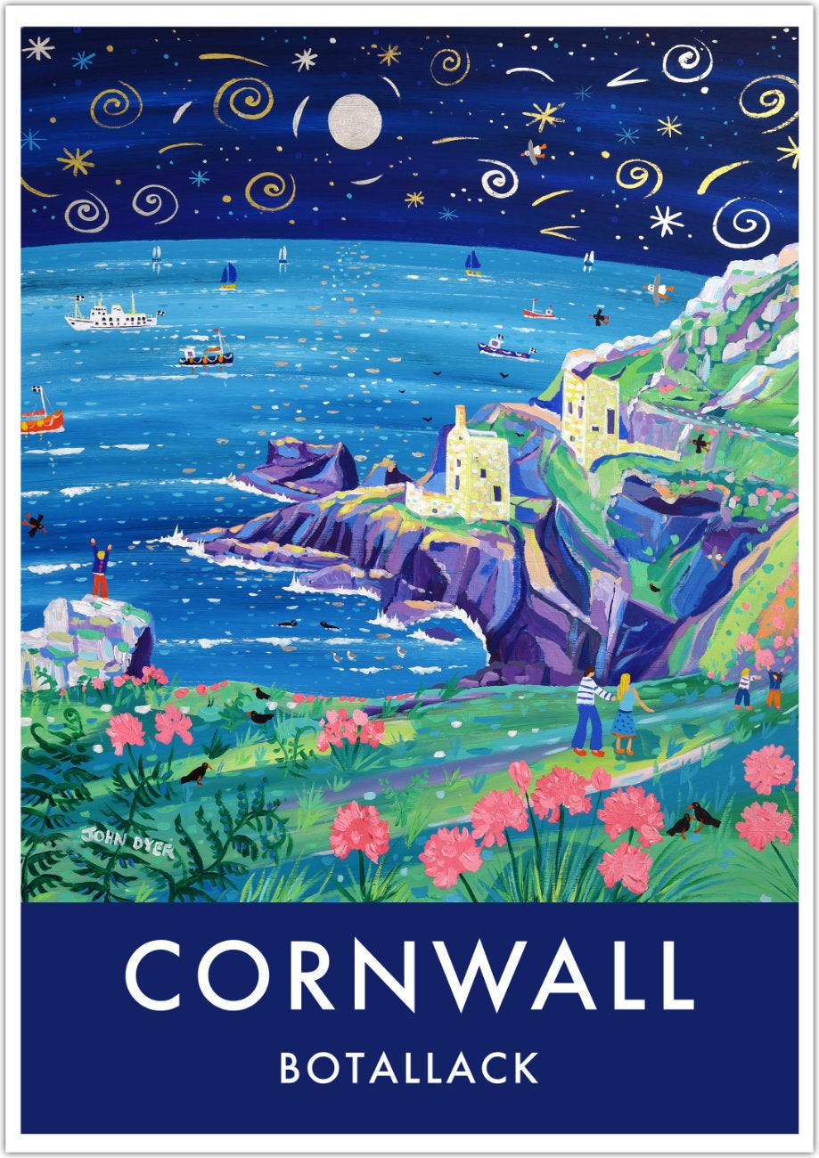 Crowns Botallack Tin Mines Cornwall | Cornish Art Print | John Dyer