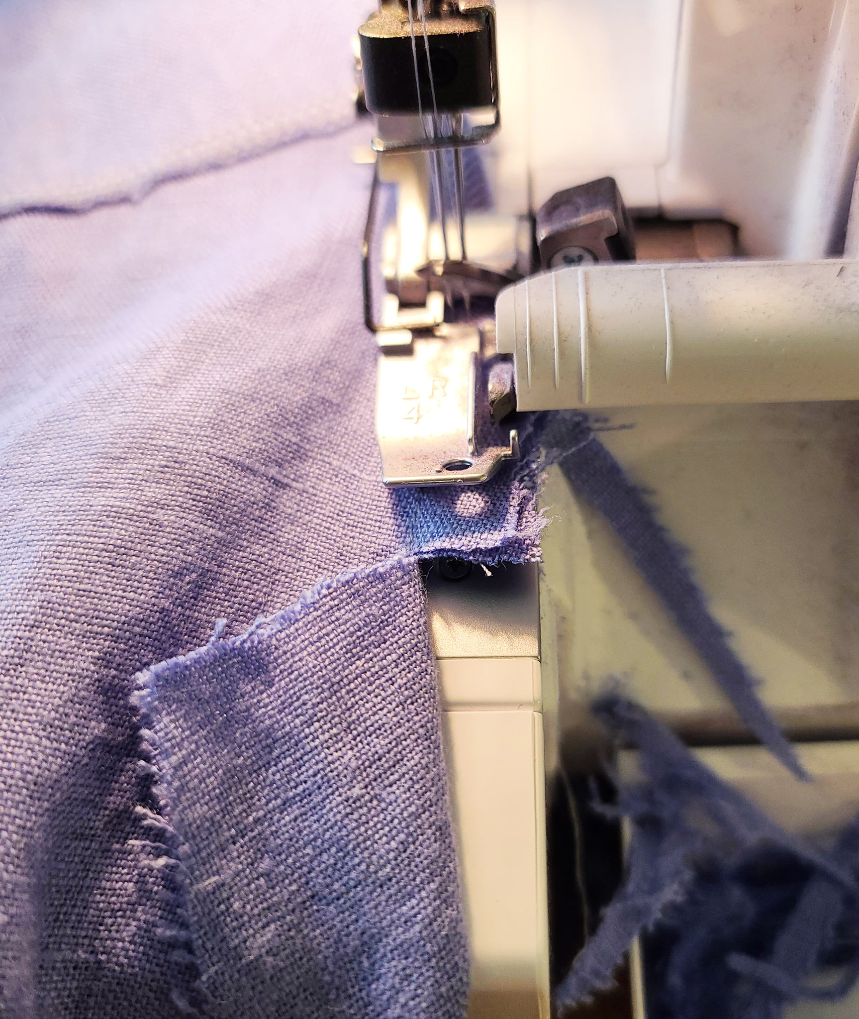 Finish side seams with serger or zigzag stitch