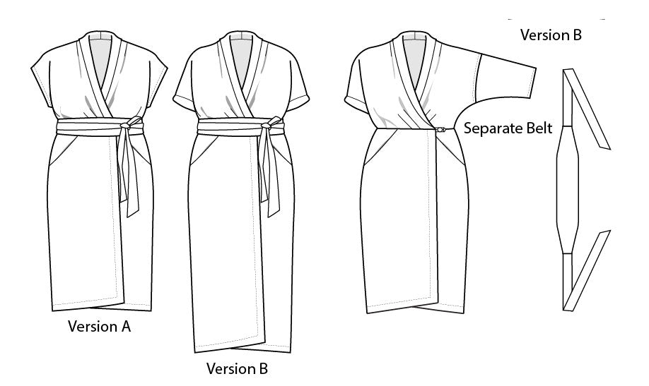 Wildwood Wrap Dress Curvy Fit Sewing Pattern (PDF) – Sew House Seven