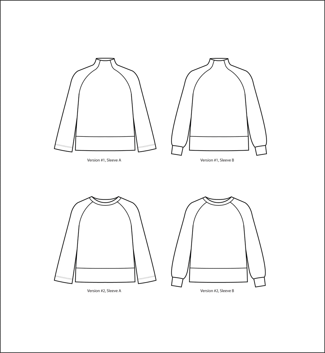 Cosmos Sweatshirt Curvy Fit Sewing Pattern (PDF) – Sew House Seven