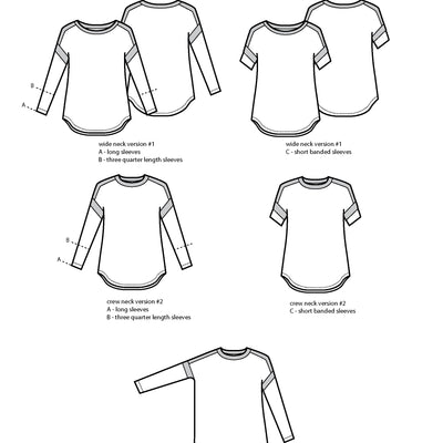 Merlo Field Tee Sewing Pattern (PDF) – Sew House Seven