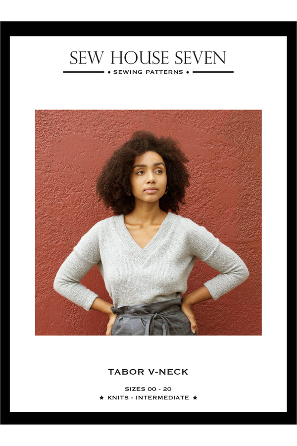 Tabor V-Neck Sewing Pattern (PDF) – Sew House Seven