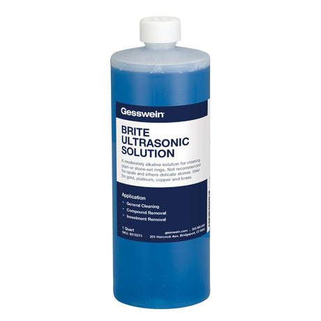 GEMORO ULTRASONIC CLEANING SOLUTION, 1 QT. CONCENTRATE