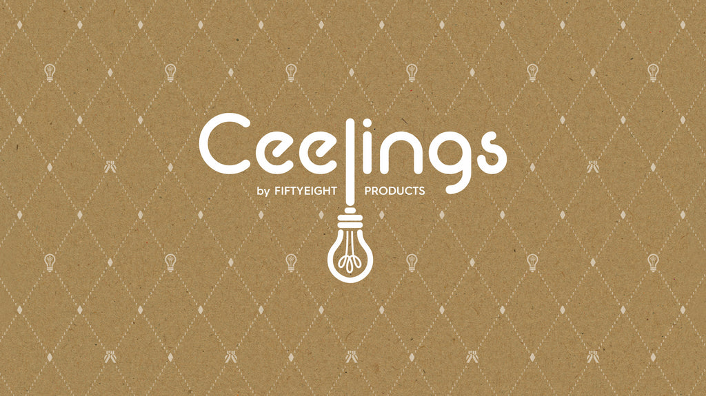 Designer light canopies for ceiling lights by FIFTYEIGHT PRODUCTS from the CEELINGS brand.