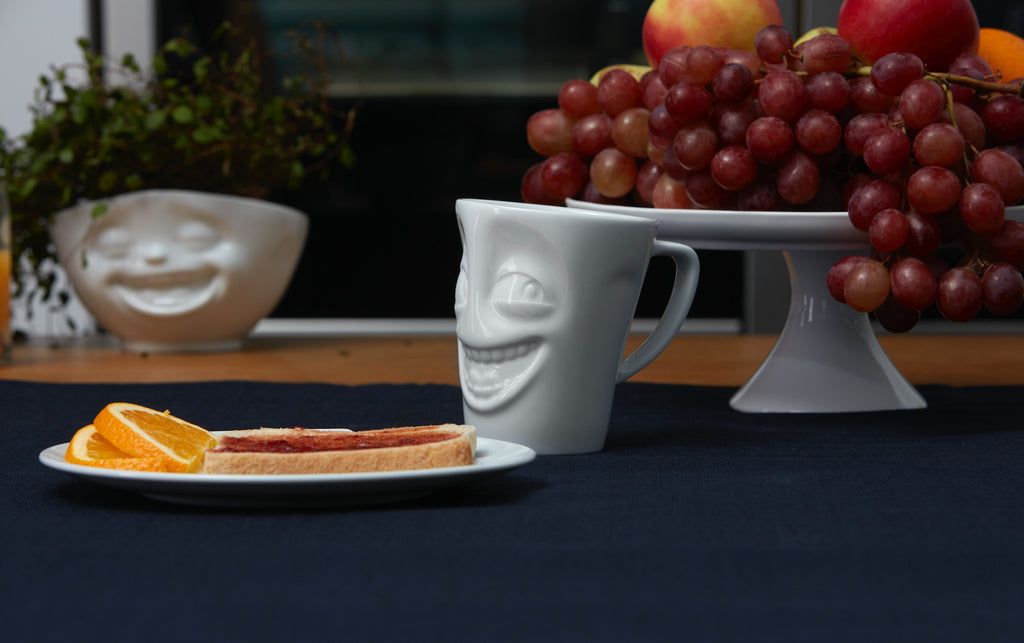 Coffee Mugs by FIFTYEIGHT Products featuring funny faces in premium porcelain.