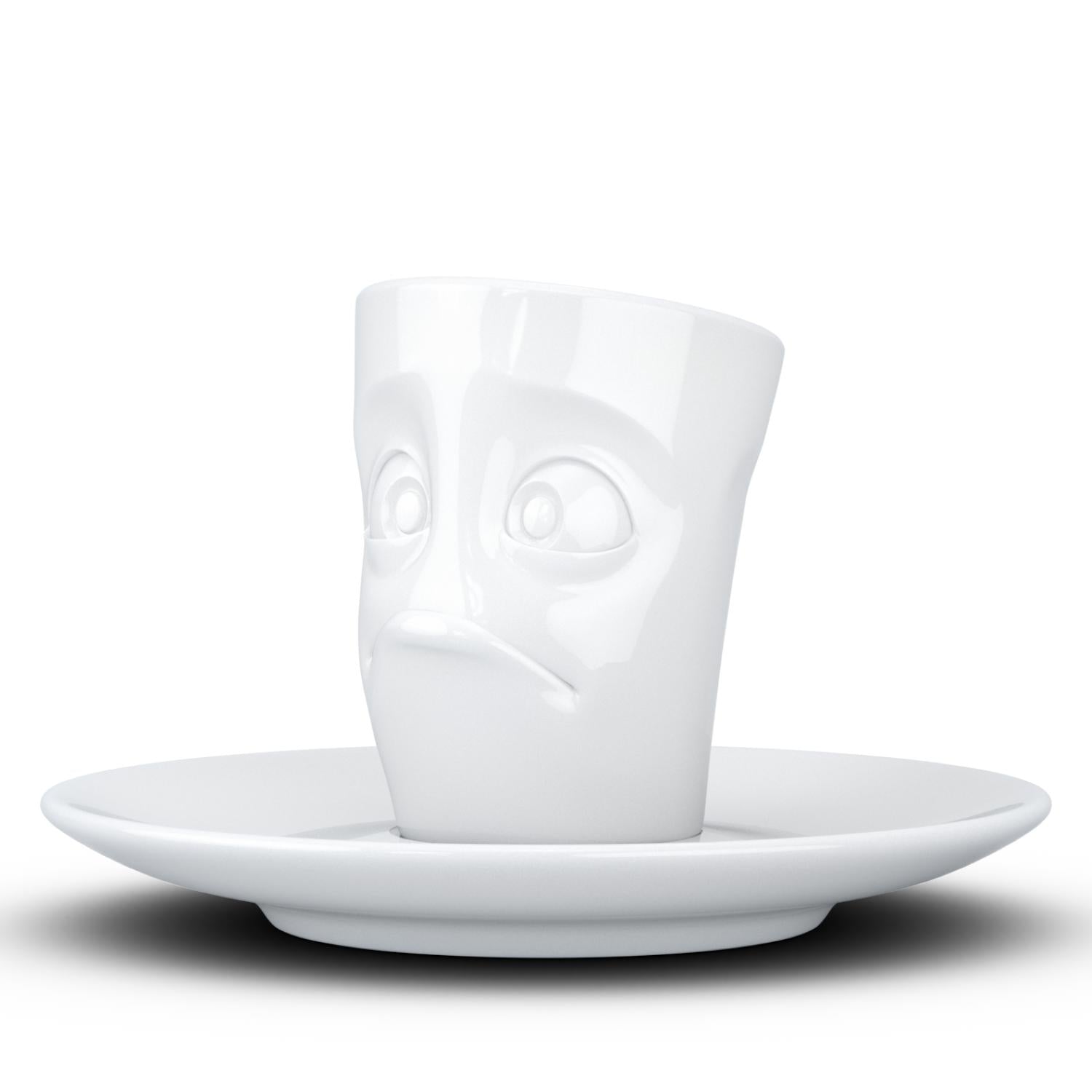 Espresso with Saucer, Baffled Face FIFTYEIGHT