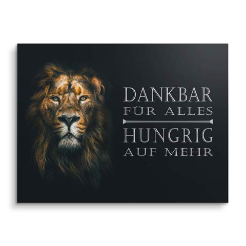 Motivationsbild mit Zielstrebigen Löwen by ARTMIND