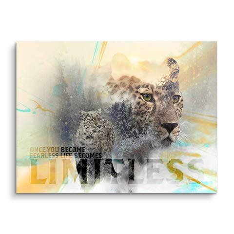 Motivationsbild mit Leopard by ARTMIND