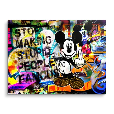 Wandbild Micky im Pop Art Styl by ARTMIND