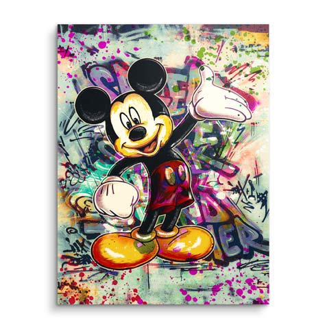 Wandbild Micky im Graffiti Styl by ARTMIND