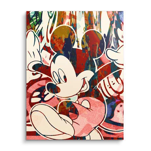 Wall mural with retro Mickey by ARTMIND