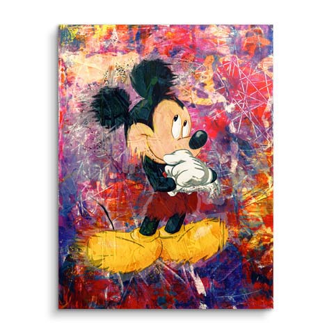 Tableau mural avec Mickey Mouse multicolore by ARTMIND