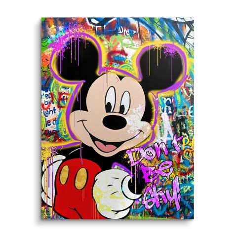 Wandbild Micky im Pop Art Styl by ARTMIND