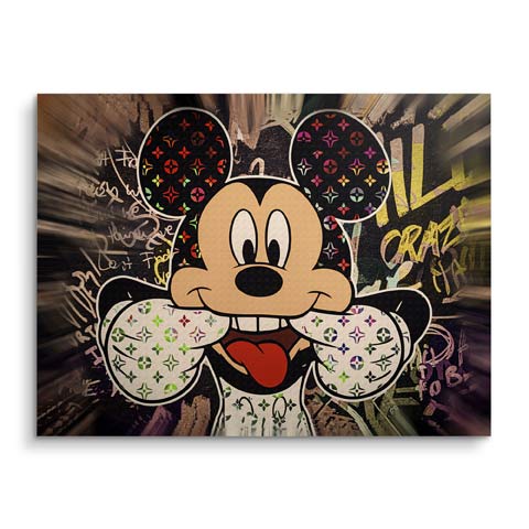 Tableau mural avec un Mickey rigolo by ARTMIND