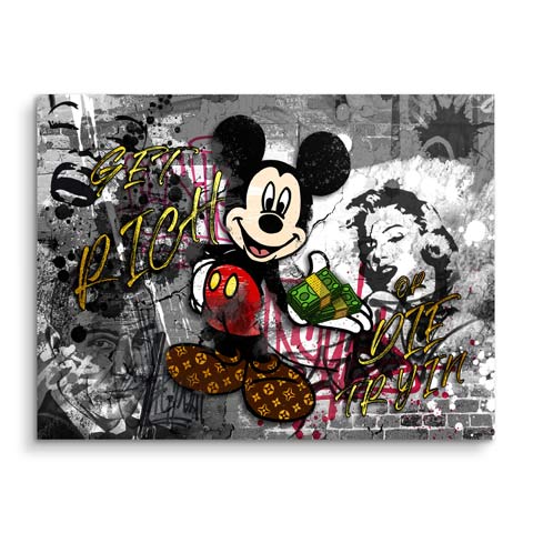 Tableau Pop Art avec Mickey et Marilyn Monroe by ARTMIND