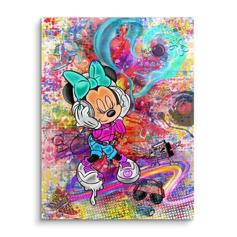 Œuvre d'art de Minnie Mouse dans le monde de la musique by ARTMIND