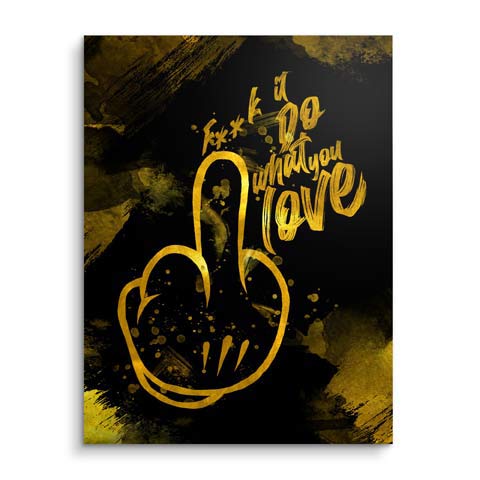 Motivationsbild mit goldene Finger by ARTMIND