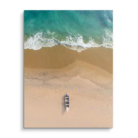 Tableau mural Top View on beach by ARTMIND