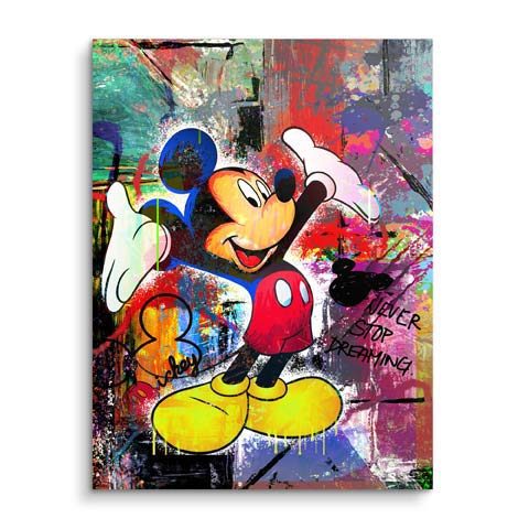 Œuvre d'art avec Mickey qui te souhaite la bienvenue de ARTMIND