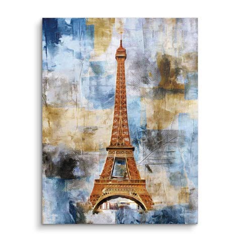 Mural of the Eiffel Tower from Paris by ARTMIND