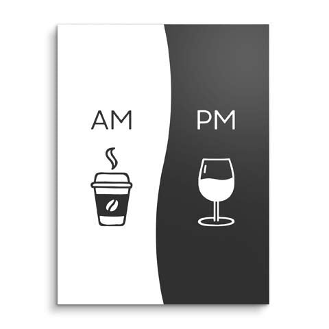 Wandbild Coffee TO Wine von ARTMIND