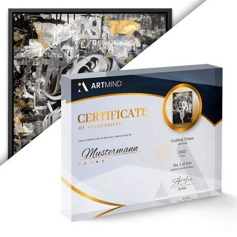 Golden times - Edition œuvre d'art avec certificat d'authenticité d'ArtMind