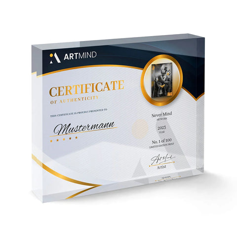 Never mind - Certificat d'authenticité en édition limitée d'ArtMind