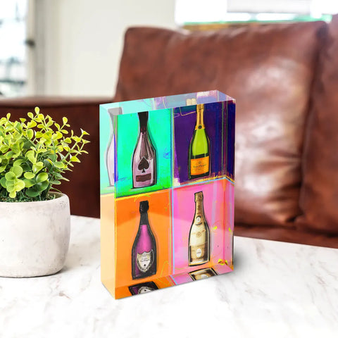 Acrylic block - Champagne collection