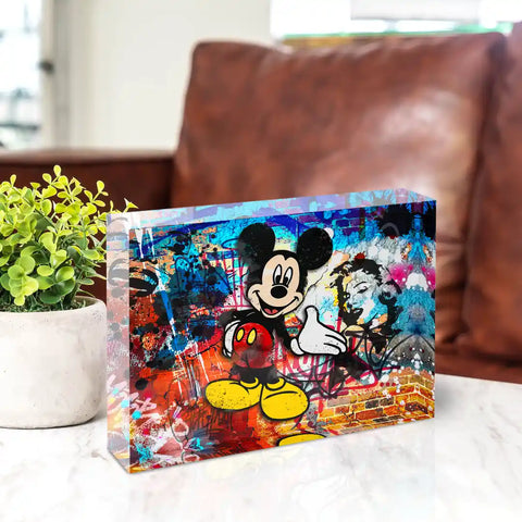 Acrylic block - Mickey Pop Art