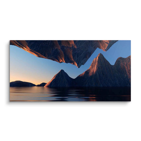 Tableau mural - Montagnes en miroir