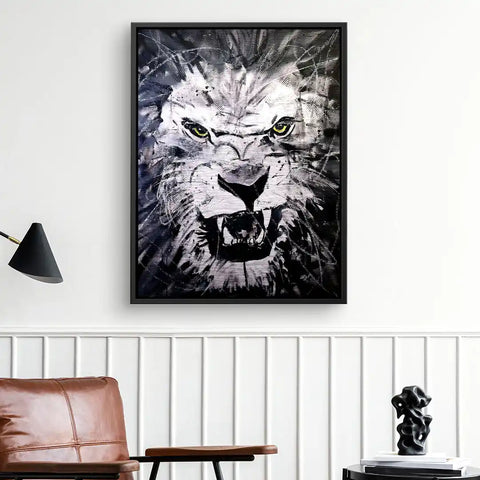 Tableau mural - Black Lion