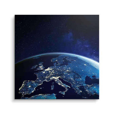 Wall mural with a view of the world from space by ARTMIND