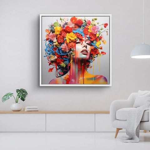Mural - Flowers woman