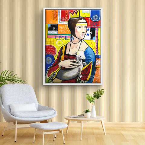Mural - Lady with the ermine, da Vinci