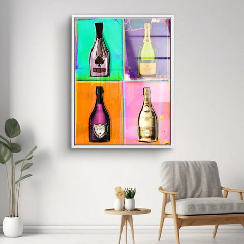 Wandbild - Champagner collection