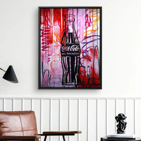 Tableau mural - bouteille de Coca-Cola