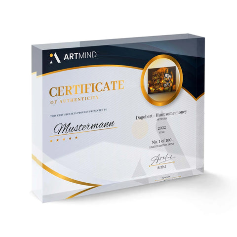 Lets hunt some money - Certificat d'authenticité en édition limitée d'ArtMind