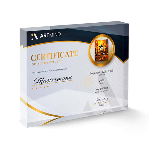 Gold Rush - Certificat d'authenticité en édition limitée d'ArtMind