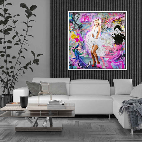Wandbild im Pop Art Styl mit Marilyn Monroe von ArtMind