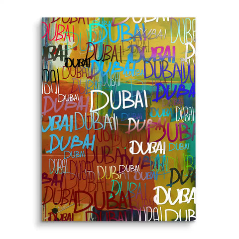 Wandbild - Dubai Writings