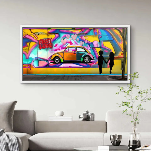Mural with Dreamcars in graffiti style by ArtMind