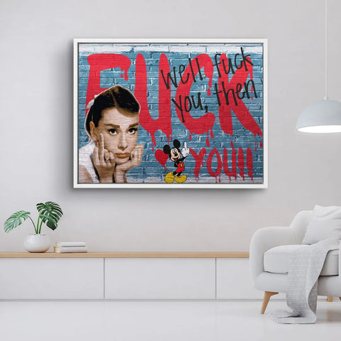 Tableau mural - F*** you then