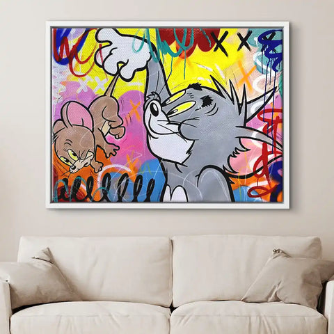 Wandbild - Tom erwischt Jerry