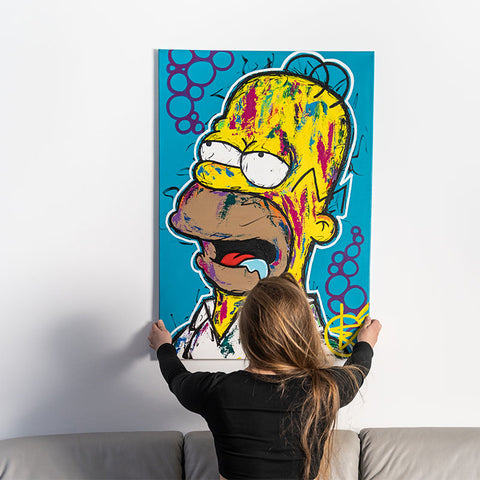 wandbild-homer-simpson