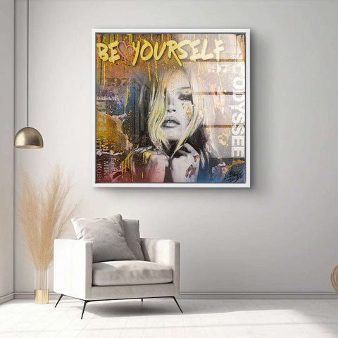 Wandbild - Kate Moss - Be yourself