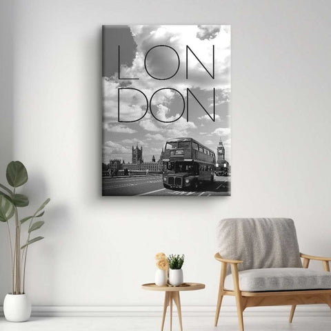 Wandbild mit Bussen aus London von ArtMind