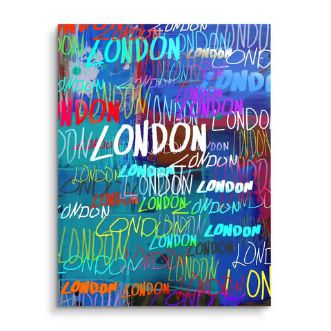 Wandbild - London - Writings