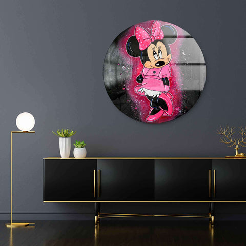 Wall mural with cute Minnie Mouse an artwork by ArtMind